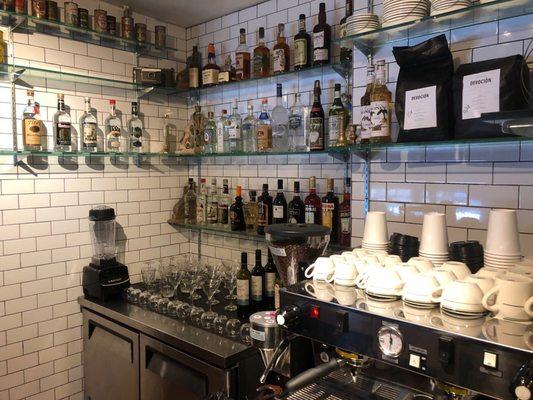 bar...they also have coffee and tea