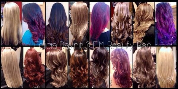 I do a variation of color techniques :)