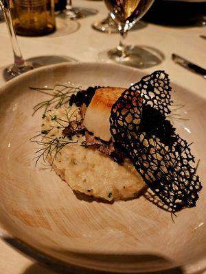 The scallop app. Pretty as a picture, and the best dish of the night.