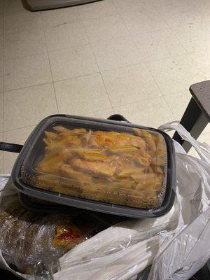 1/3 penne vodka , those 2 pieces of chicken were extra $
