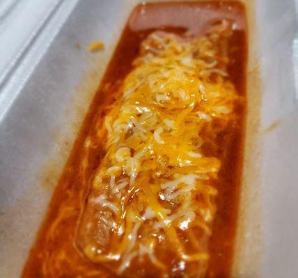 Cheese Enchilada 3.99..I want to say almost totally worth it