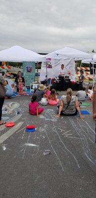 Kids section. Magic show!