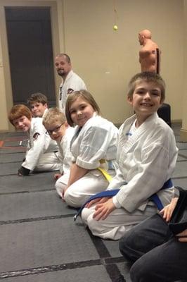 Some of our kids preparing for class
