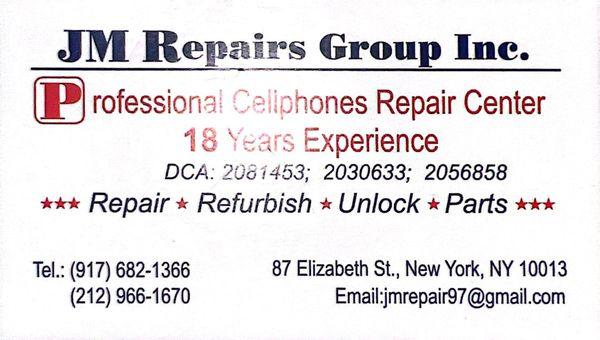 JM Repair Group at 87 Elizabeth Street - 3/1/2025