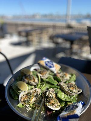 Oysters Corpus are cooked perfectly. Must order!!