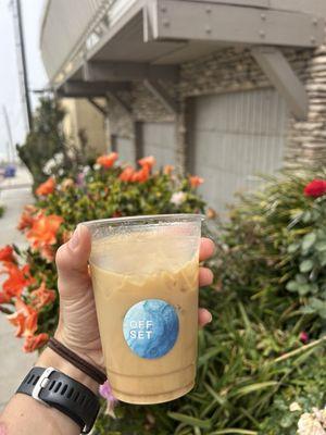 Iced Orange Vanilla Latte w/ Almond Milk