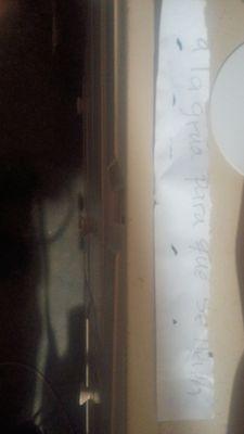 Threatening note left on my car