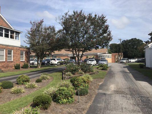 the building in the background I believe