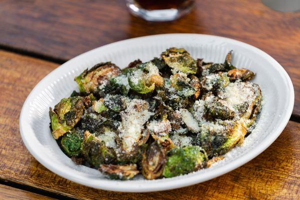 Brussels Sprouts -- Lightly fried, Parmesan cheese