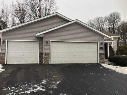 Picture #1
Plain old garage doors! Before upgrade!