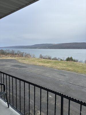 Lake view from balcony