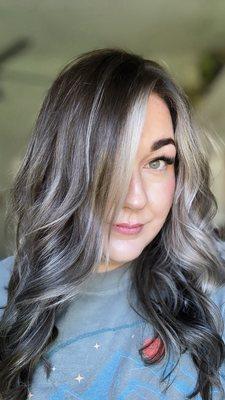 Been with Kim 10+ years no one else touches my hair. She gets it right every time. Color, cut, vibe = perfection.