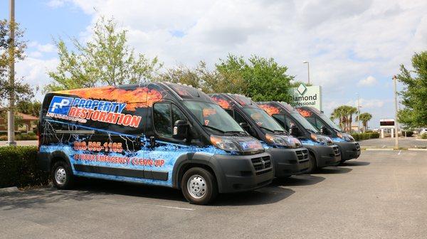 FP Vans! Ready to respond at a moments notice.