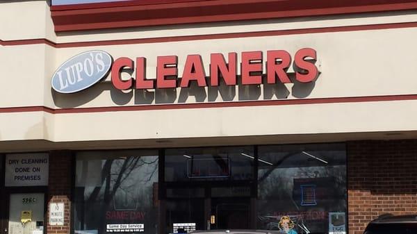 Lupo's Cleaners: located in a strip mall on the southeast corner of Boughton Road and Pinecrest Drive.