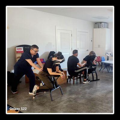 Office chair massage for those who get reward by employers.