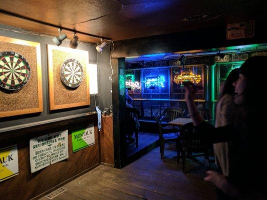 Me trying to throw a dart