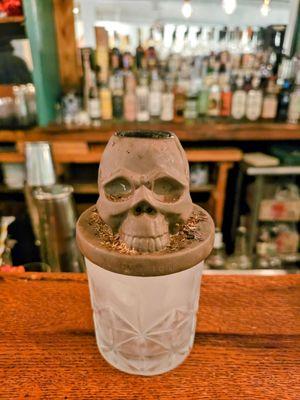 Smoking the cocktail!