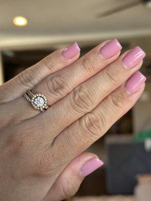 Hard gel freshly done by Lina