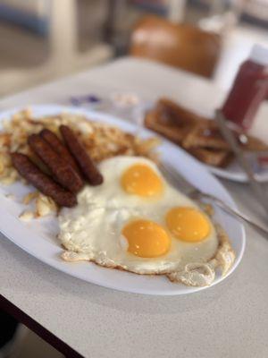Sausage and egg breakfast combo