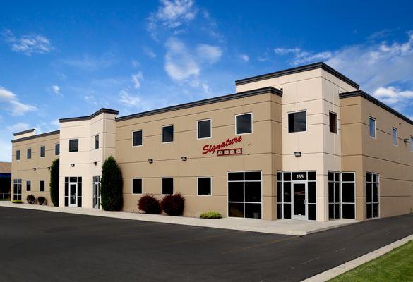 The Signature Press building, where we print and produce all of the personal or business apparel you could ever want!