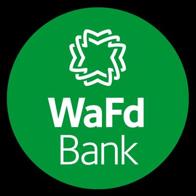 Logo of the WaFd Bank Branch location in Ashland, Oregon. Located at 175 Lithia Way Ste 100, Ashland, OR 97520.