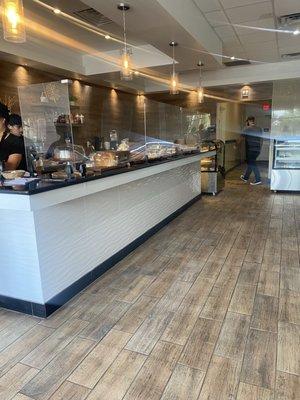 Coffee bar, baked goods and lovely staff