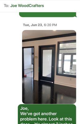 Conference room door.