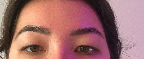 Fresh threaded brows