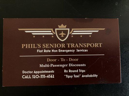 Phil's Senior Transport