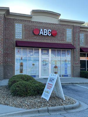 Front of store entrance