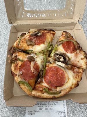 Cold stale pizza from Warmer