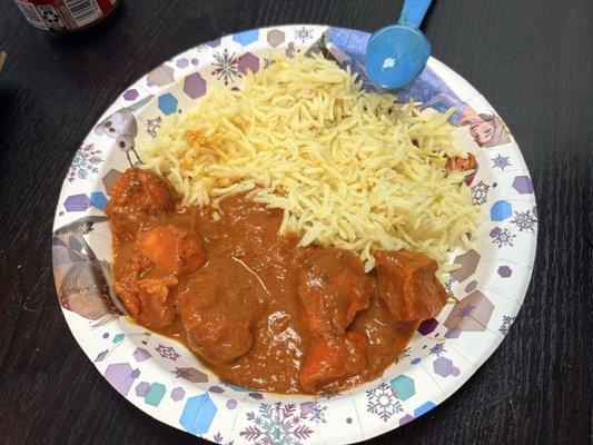 Side of Basmati Rice with Tikka Masala
