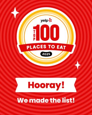 We're ecstatic to share that DMV Taqueria has been named one of the Best 100 Restaurants in the U.S. by Yelp!