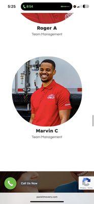 Apologies, not Melvin, Marvin. "Team management" please.