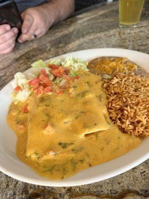 Enchilada night on Thursdays