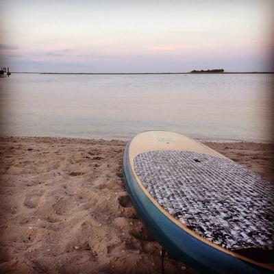 Beautiful night paddle boarding in Barnegat Bay with Paddleworks!