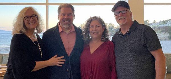 Celebrating 25 years of Swans of Aptos. Out on the town with our spouses.