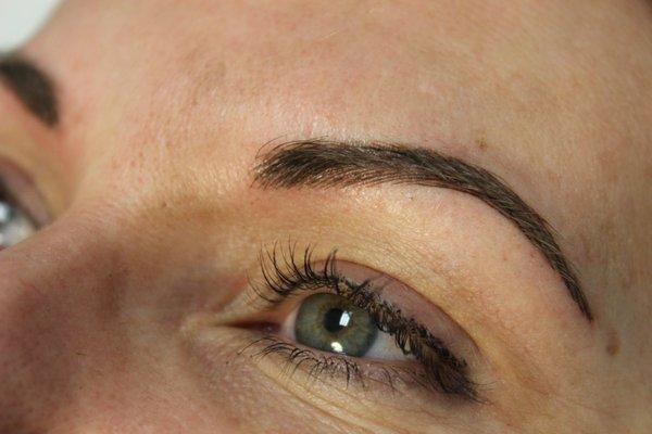 before and after microblading, eyebrow tattoo, permanent makeup houston tx