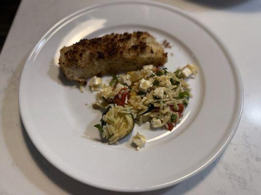 Walnut crusted Halibut