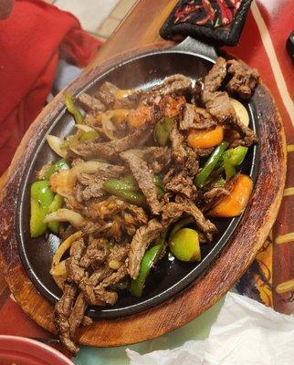 Steak fajitas