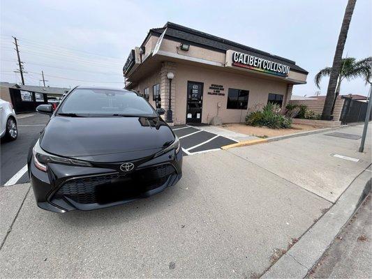 Fixed bumper after accident and great service !