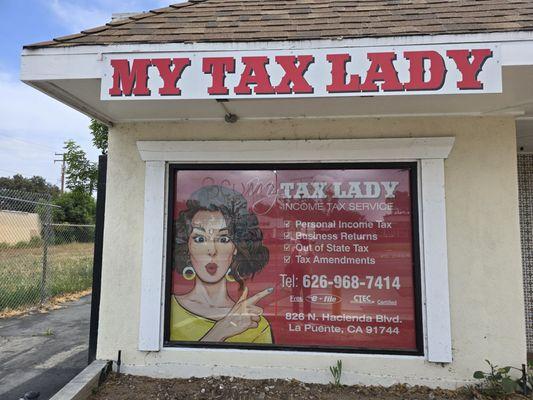 Location of My Tax Lady 826 N Hacienda Blvd La Puente, CA 91744.