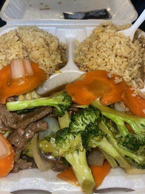 A3. Broccoli Beef Platter