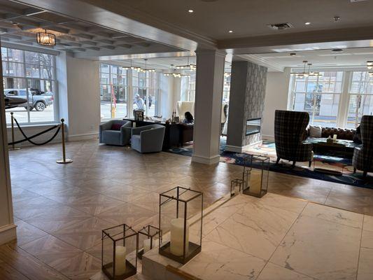 Seating area in lobby