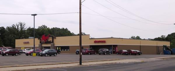 Outside the Mega Foods Grocery Store in Barron, WI