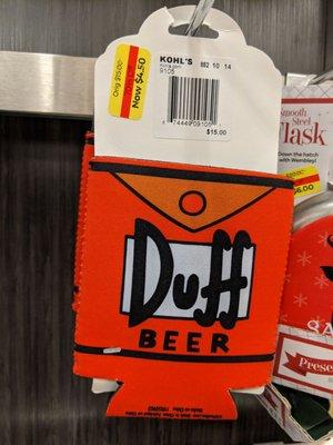 Duff Beer Koozie! Holiday clearance