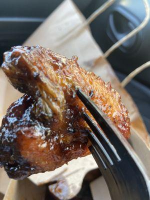 That's not only glaze, it's hairy glaze ewwww