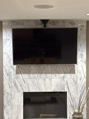 TV ceiling mount installation