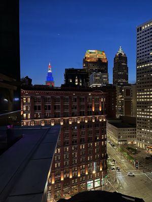 Views from the lounge. We liked it so much we came back later in the evening.