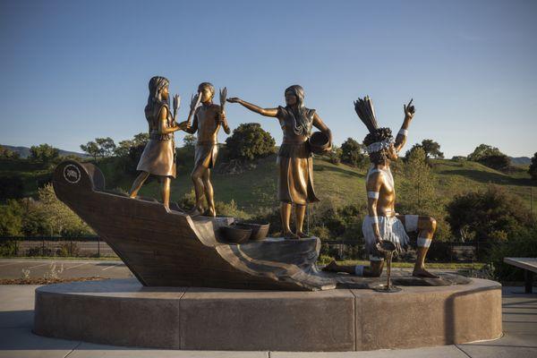 "Keeping Our Culture Alive" sculpture